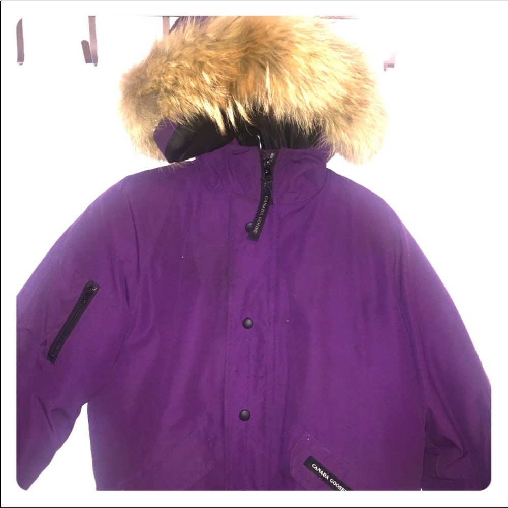Purple Canada goose kids coat